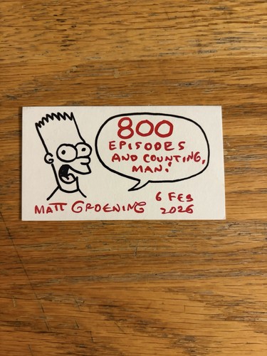 Matt groening signed autograph - groening,