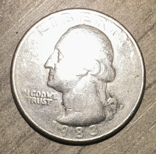 1983 washington quarter 25c - washington,