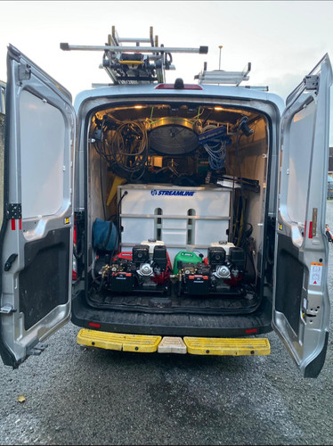 Pressure washing van - van, business