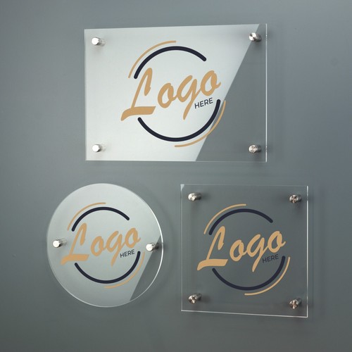 Acrylic business plaque house - acrylic,