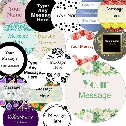 Custom logo stickers 37mm - logo,