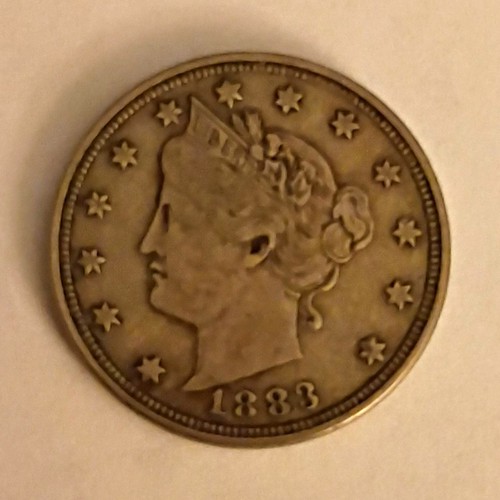 1883 liberty head nickel - head,