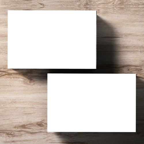 100 blank business cards - 100,