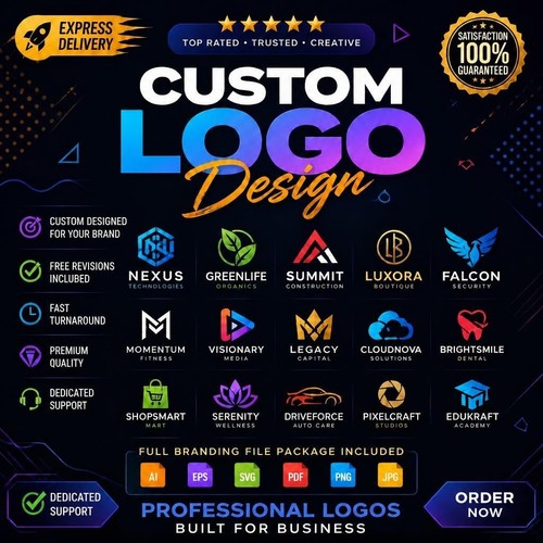 Custom modern business logo - modern,