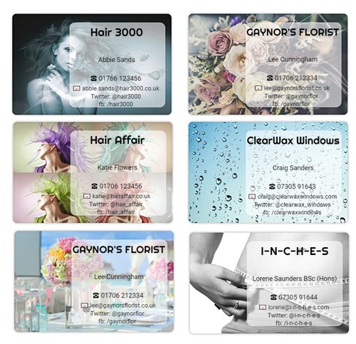 Custom print plastic business - print,