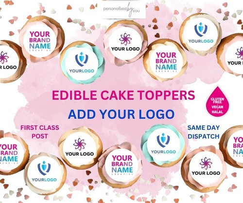 Edible cupcake toppers - edible,