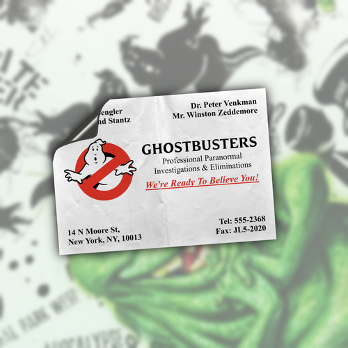Ghostbusters business card - business,