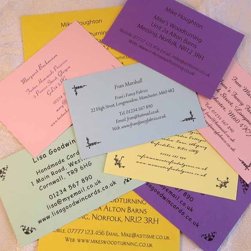 Personalised coloured business - personalised,