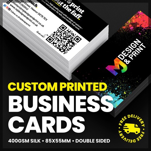 Custom printed business cards - printed,