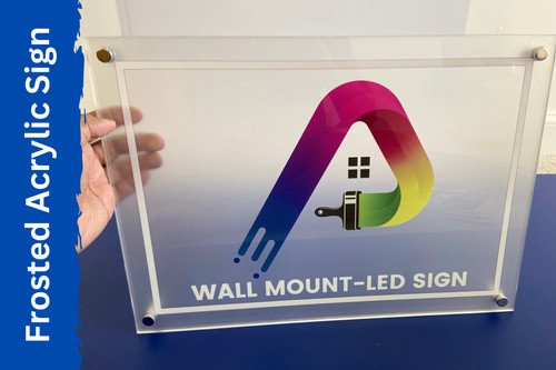 Acrylic business plaque - acrylic,