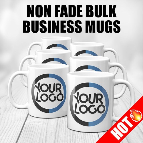 Custom printed business mugs - printed, |
