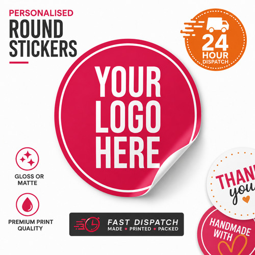 Personalised round circle - round,